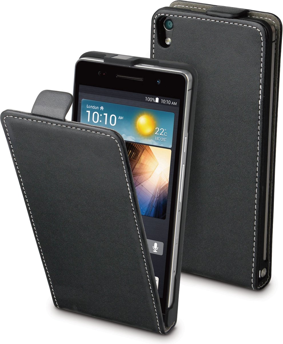 Muvit - miniGel Glazy Black TPU hoesje - Huawei Ascend P6 / P6s