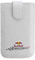 Red Bull Racing cover wit + kleurenlogo Apple iPhone 4 en soortgelijke telefoons