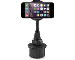 Macally MCUPXL verstelbare telefoonhouder voor in de autobekerhouder van de auto - Met 10 cm flexibele hals