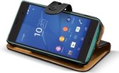 Celly AMBO Portemonneehouder Wallet Case - Zwart - voor Sony Xperia Z3 Compact
