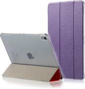 Mobigear Tri-Fold Slim - Tablethoes geschikt voor Apple iPad Pro 12.9 (2018) Hoes Bookcase - Paars