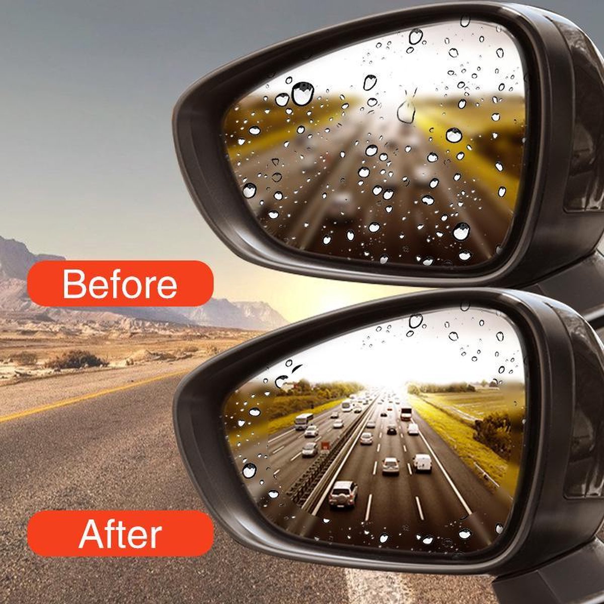2 Stück Toter Winkel Spiegel Auto - HD Selbstklebend Weitwinkelspiegel Wasserdichte Autospiegel