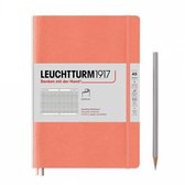 Leuchtturm notitieboek soft medium pastel zalm ruit