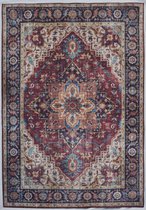 Ikado  Vintage tapijt met medaillon, bedrukt, bordeaux  60 x 110 cm