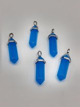 Blauwe Jade healing energy hanger
