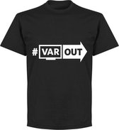 VARout T-Shirt - Zwart/ Wit - XXL