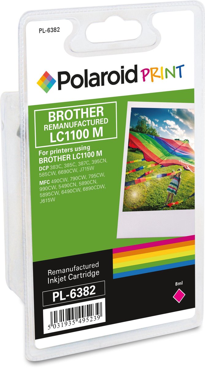 Polaroid inkt voor brother LC1100MG