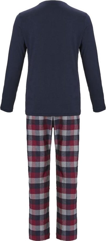 ten Cate pyjama navy + check red/navy voor Heren - Maat M | bol.com