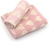 Bunzlau Castle keukendoek Hearts Pink 53x60