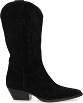 Sacha - Dames - Zwarte suède cowboylaarzen - Maat 37