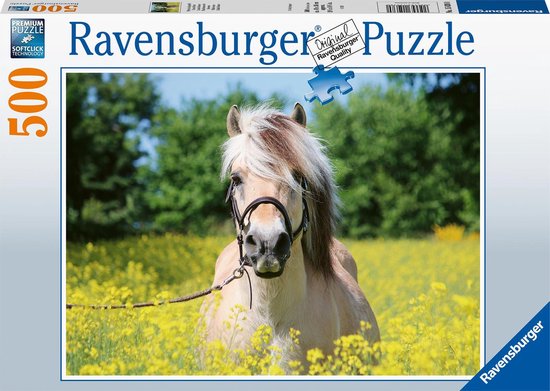 Ravensburger puzzel Paard tussen de Bloemen - Legpuzzel - 500 stukjes |  bol.com