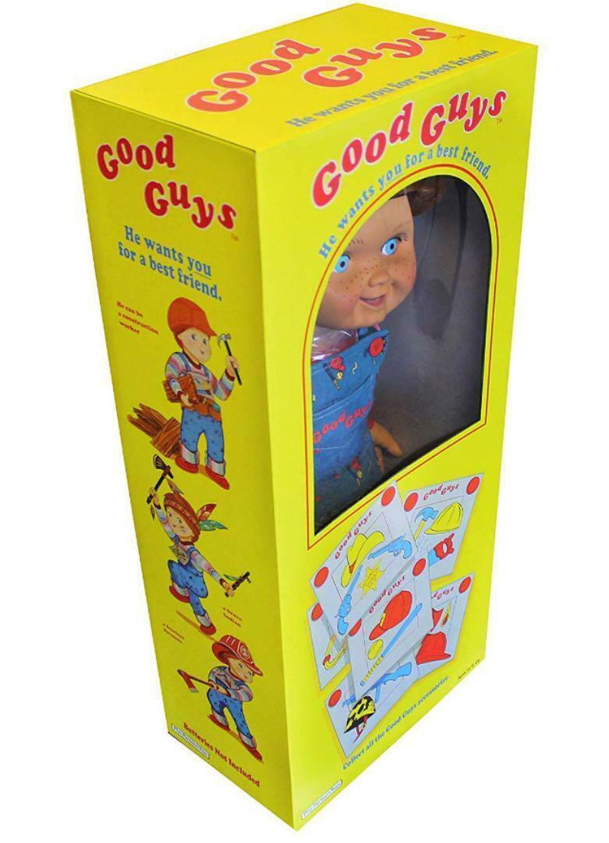 Good Guys Doll フィギュア 未開封 Trick or Treat Studios Good Guys Doll - Chucky replica van 74 cm | bol