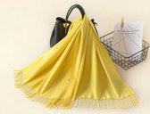Cashmere Dames Sjaal - Yellow Sun - Zijdezachte Luxe