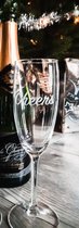 Champagneglazen Cheers (2 stuks)