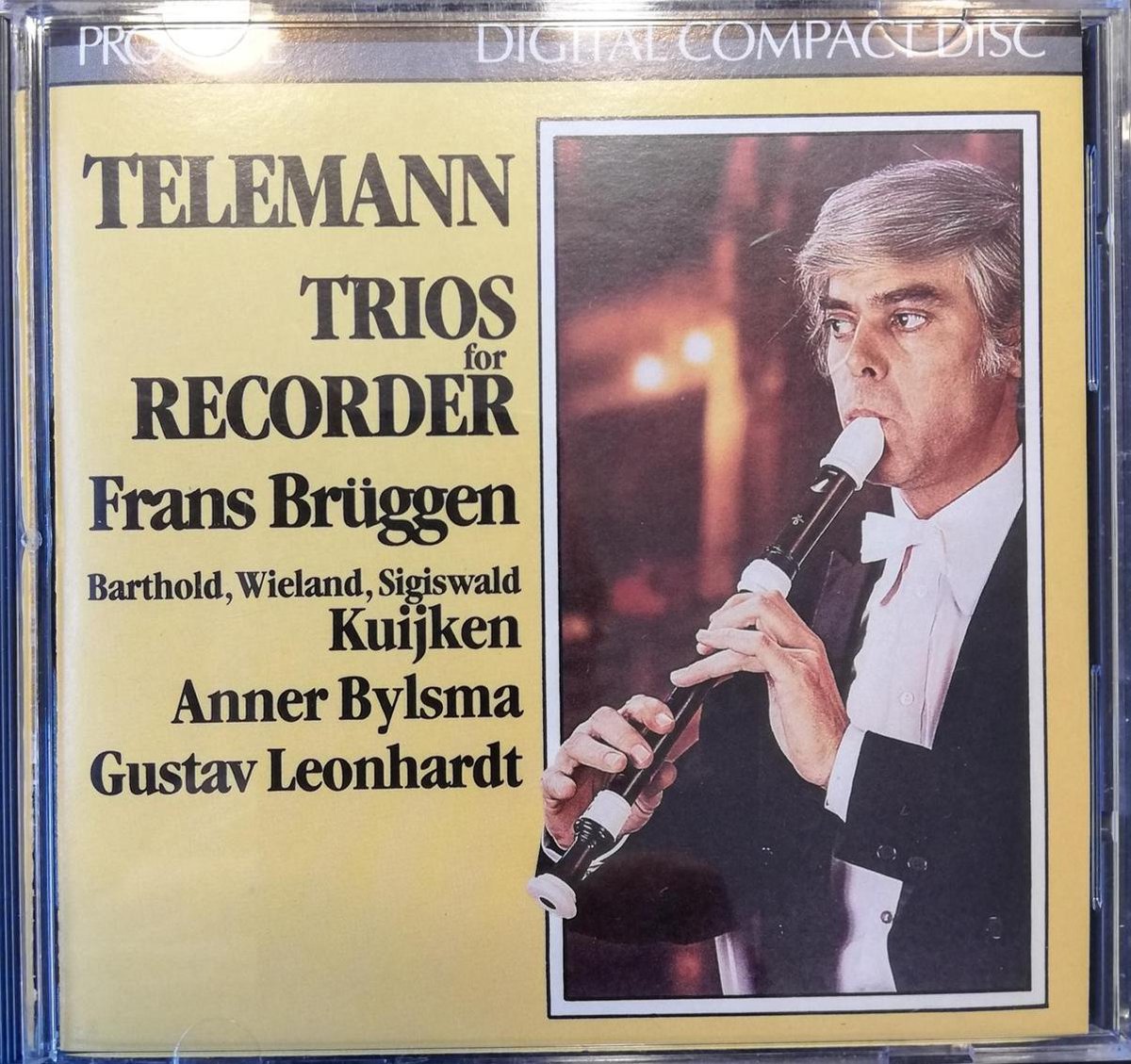 Telemann Trios for Recorder - Frans Brüggen