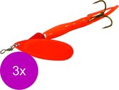 Albatros Spinner Tubespinner 4 - Spinners - 3 x Fluo Oranje Roofvis