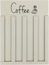 Houten coffee (koffie) cup houder wit