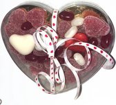 Valentijn - Valentijns Hart - Zoete  "Liefde" - In cadeauverpakking met gekleurd lint