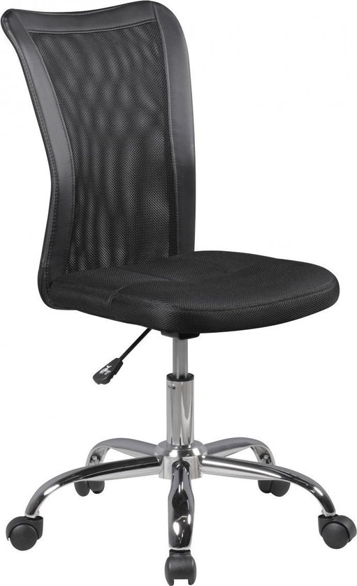 Bureaustoel - Kinderstoel - In hoogte verstelbaar - Mesh – Zwart