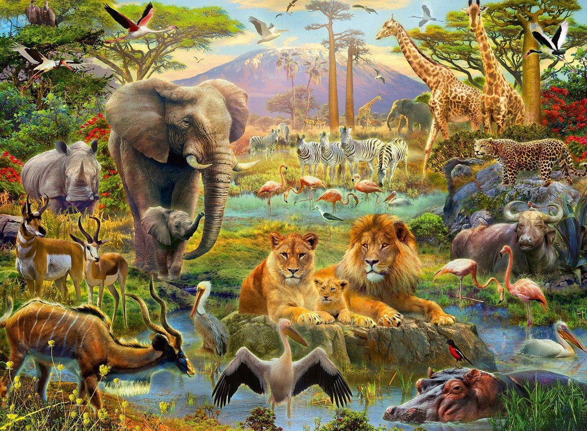 Ravensburger Puzzle Animaux dans jungle 2000 pièces - Puzzle - Achat Ravensburger Puzzle Animaux dans jungle 2000 pièces - Puzzle - Achat