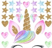 Muurstickers Kinderkamer Meisje - Muurstickers Babykamer - Stickers - Eenhoorn - Cos Design