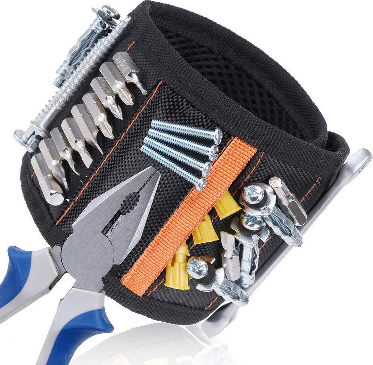 Aimant bracelet outil réglable unisexe, Rangement pratique pour vos outils,  vis