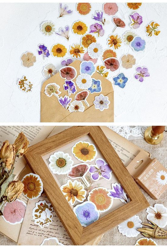 Set van 46 stickers - Bloemen 2 - Flower sticker