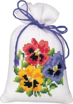 Kruidenzakje kit Gekleurde bloemen - Vervaco - PN-0011749