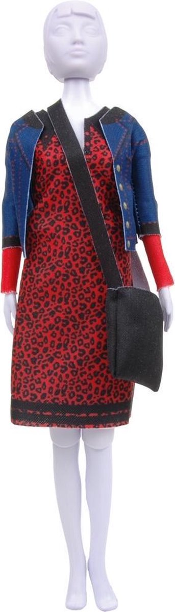 Dress Your Doll - Making Couture Outfit kit Lizzy Leopard - Voor pop van 29cm - PN-0183273