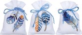 Kit de sac à épices Touffes bleues lot de 3 - Vervaco - PN-0170243