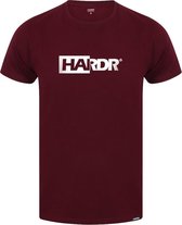 HARDR Offset T-shirt - Bordeaux - Maat L