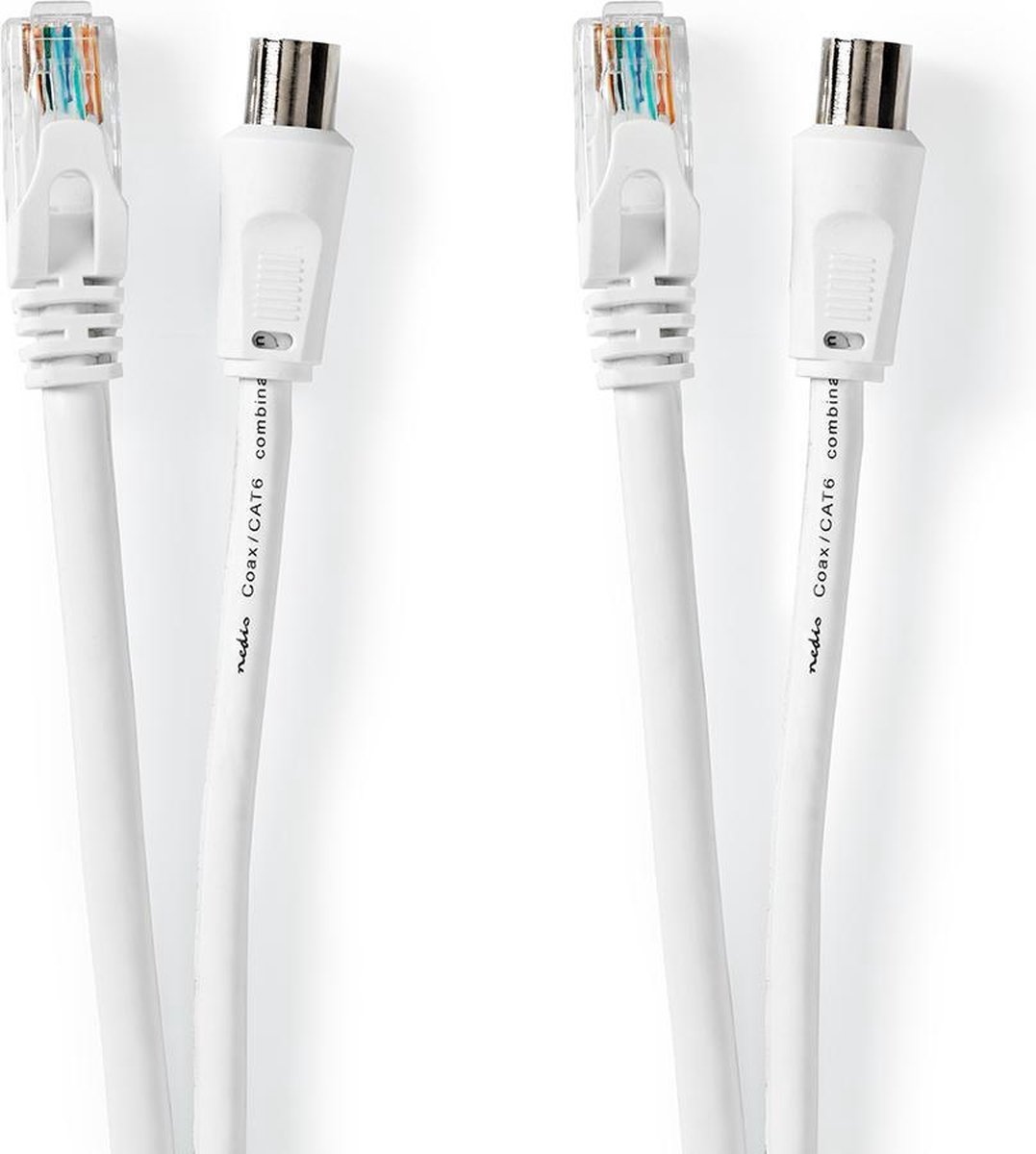 Coax / CAT6 Combination Cable With Connectors 1.5 m