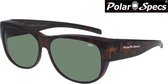 Polar Specs® Overzet Zonnebril PS5097 – Tortoise Brown – Polarized Green – Medium