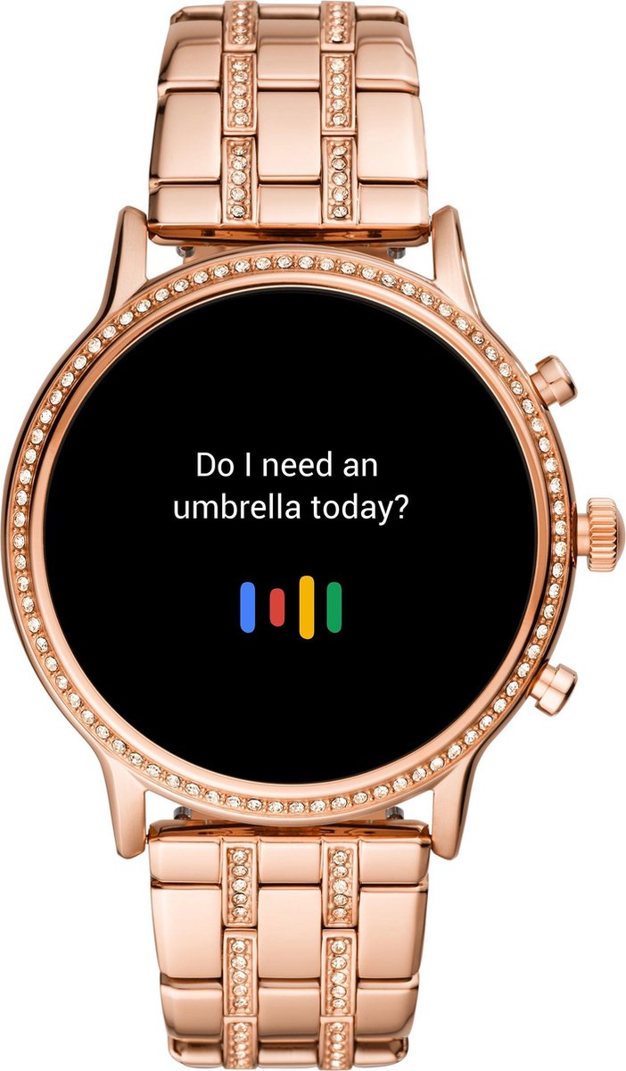 Fossil Julianna Gen 5 Smartwatch Dames 44 mm Rosegoud bol