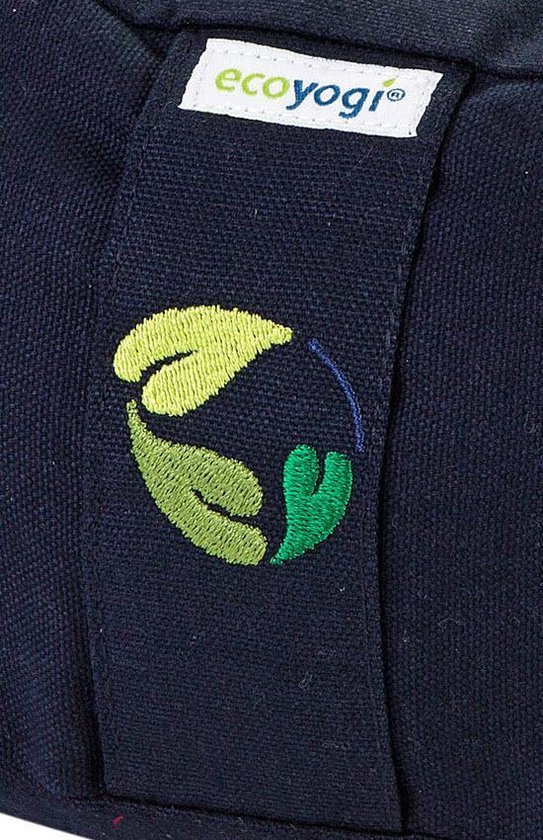 Meditatiekussen halve maan eco Blauw - Ecoyogi - Yoga kussen - GOTS gecertificeerd van Merkloos — afbeelding 3