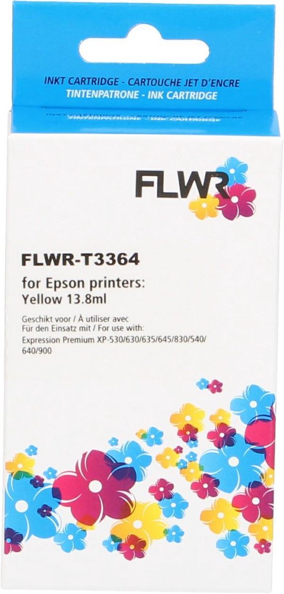 FLWR - Cartridges / Epson 33XL (T3364) / geel / Geschikt voor Epson
