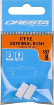 Cresta PTFE Bush External - Maat 8 - Wit