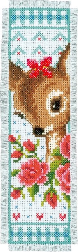 Borduurpakket Boekenleggers Bambi En Roodkapje - Set van 2 - Vervaco