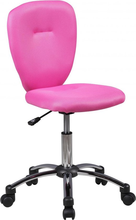 Chaise de bureau enfant - Chaise haute - Ergonomique - Réglable en hauteur  - Rose | bol.com
