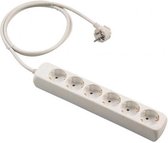 Bizline TAFELCONTACTDOOS 6X2P+Aarde 5.00M snoer