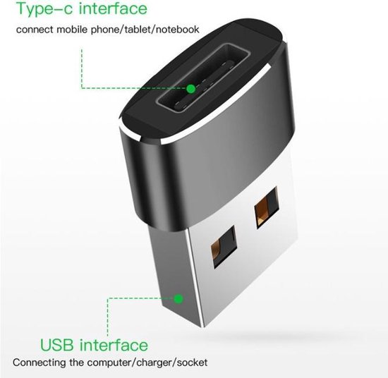 USB A naar USB C adapters USB A adapters USB adapters USB