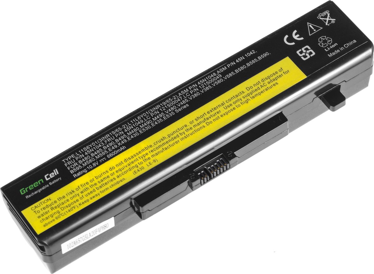 Batterij voor Lenovo ThinkPad Edge E430 E440 E530 / 11,1V 6600mAh.