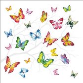 Ambiente Colourful Butterflies papieren servetten