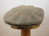 Jos van Dijck flatcap 'pied de poule' / beige maat 61