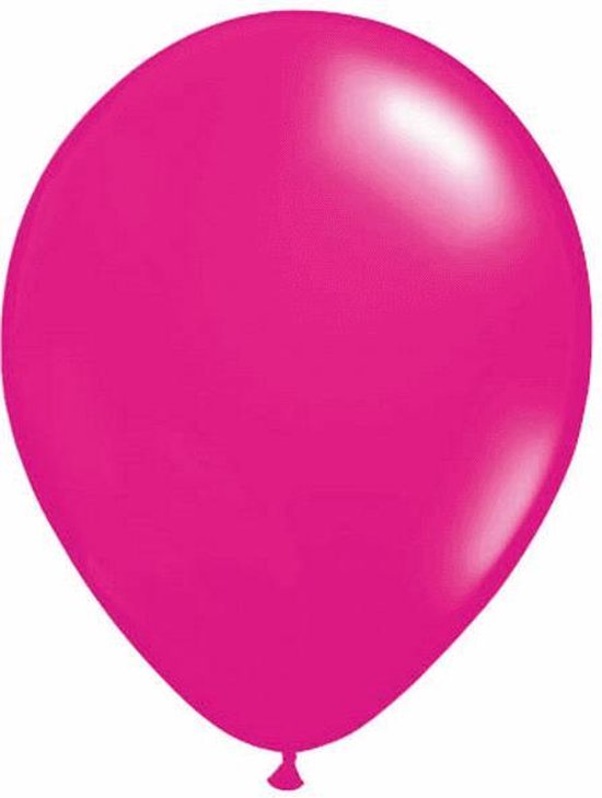 Folat - Ballonnen - Magenta/roze - Metallic - 10st.