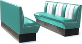 Bel Air Dinerbank Single Booth HW-180 Turquoise