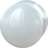 Double Flared Cloudy Quartz Plug - 6 mm ©LMPiercings