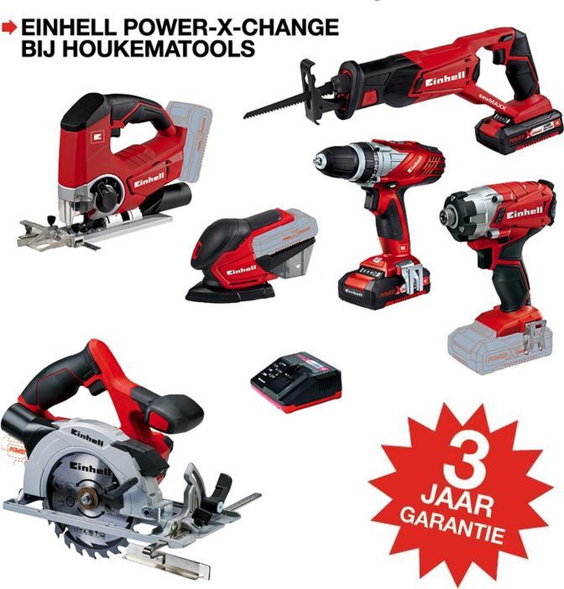 Zogenaamd Toelating prinses Einhell Power-x-change gereedschap set PX2 | bol.com