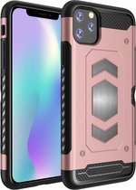 Luxe Armor Hoesje - Apple iPhone 11 Pro Max - Rose goud