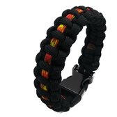 paracord - armband - brandweerman - brandweer - rood - zwart - vuur